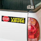 Stop Lawsuit Misuse Bumpersticker (Op Truck)
