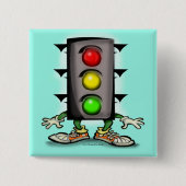 Stop Light Magnet Vierkante Button 5,1 Cm (Voorkant)