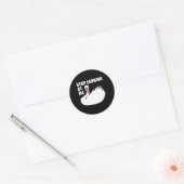 Stop Looking At Me Swan Ronde Sticker (Envelop)