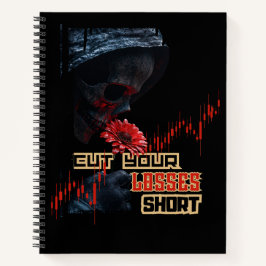 Stop loss | Motivatie | Fantasie handelsontwerp Notitieboek
