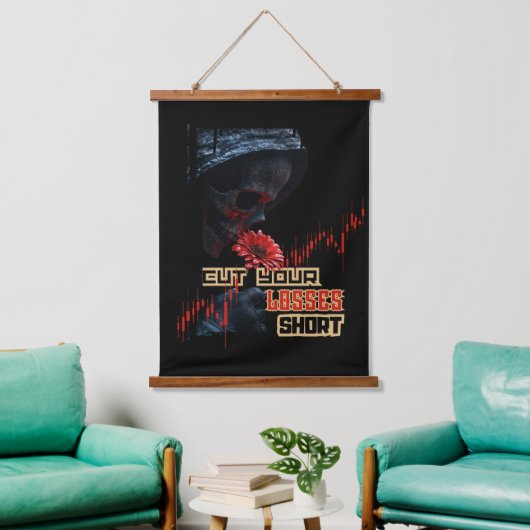 Stop loss | Motivation | Fantasy trade Design Hangend Wandkleed (Woonkamer)
