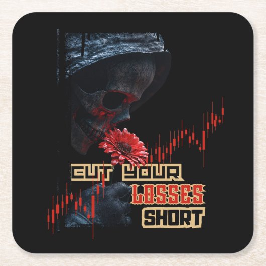 Stop loss | Motivation | Fantasy trade Design Kartonnen Onderzetters (Voorkant)