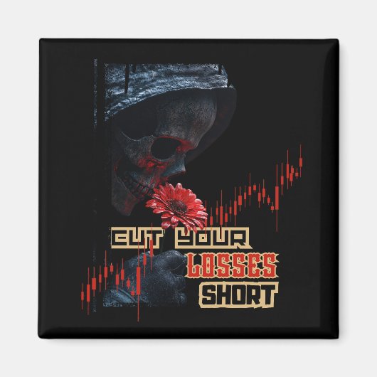 Stop loss | Motivation | Fantasy trade Design Magneet (Voorkant)