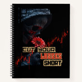 Stop loss | Motivation | Fantasy trade Design Notitieboek (Voorkant)