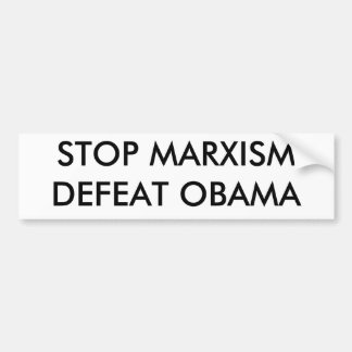 STOP MARXISMDEFEAT OBAMA BUMPERSTICKER