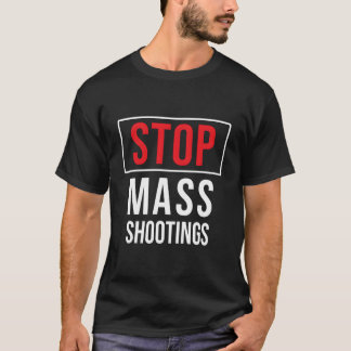 Stop massaschietereijen Anti binnenlands terrorism T-shirt