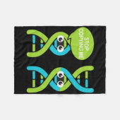 Stop Me Na Te Kopiëren Funny Science Pun Dna Grapp Fleece Deken (Voorkant (Horizontaal))