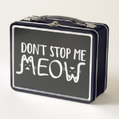 Stop Me Niet │Leuke Quote Zwart-Wit Schrift (Voorkant)