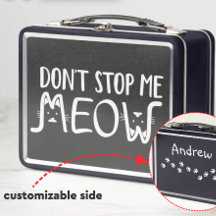 Stop Me Niet │Leuke Quote Zwart-Wit Schrift