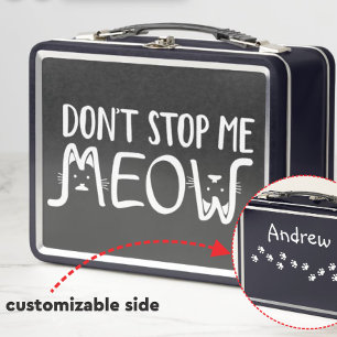 Stop Me Niet │Leuke Quote Zwart-Wit Schrift