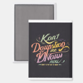 Stop me niet nu pastel T-shirt Magneet (Voorkant / Achterkant)