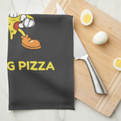 Stop me nooit met pizza eten theedoek (Quarter Fold)