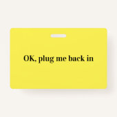 Stop me terug in de elektrische contactdoos met OK Badge (Achterkant)