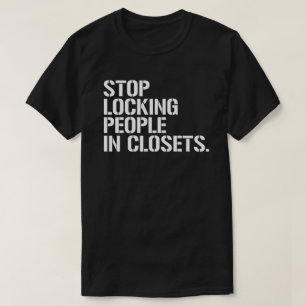 Stop mensen in kasten op te sluiten t-shirt