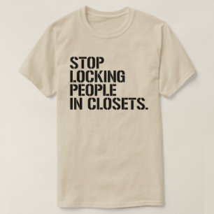 Stop mensen in kasten op te sluiten t-shirt