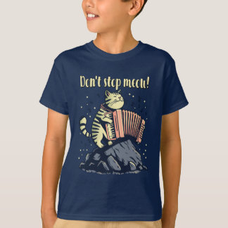 Stop Meow niet! Rock on, poes! T-shirt