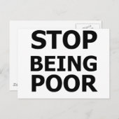 Stop met arm zijn briefkaart (Voorkant / Achterkant)