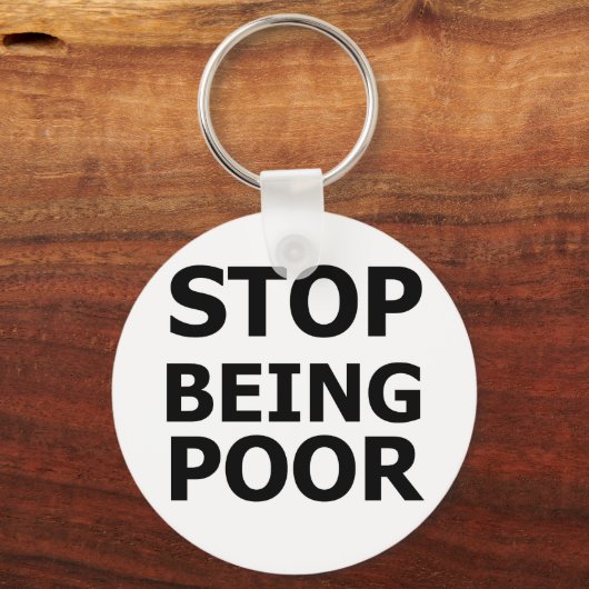 Stop met arm zijn sleutelhanger (Voorkant)