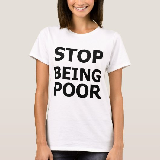 Stop met arm zijn t-shirt (Voorkant)