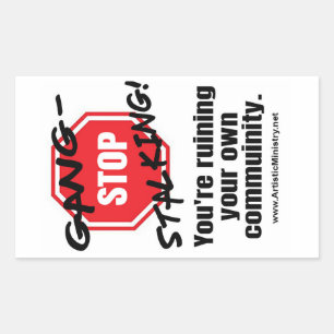 STOP MET BENDE-STAKLING STICKER