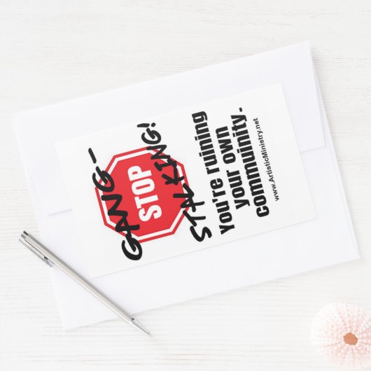 STOP MET BENDE-STAKLING STICKER (Envelop)