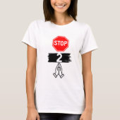 Stop met bidden t-shirt (Voorkant)