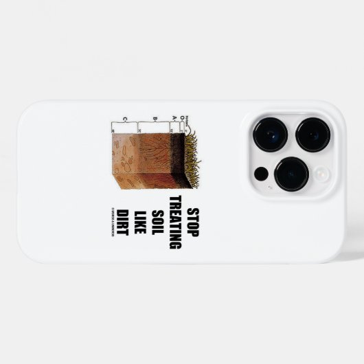 Stop met bodembehandeling als vuile bodemhorizons Case-Mate iPhone case (Achterkant (horizontaal))