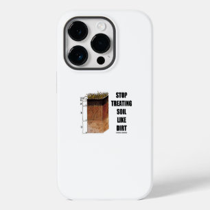 Stop met bodembehandeling als vuile bodemhorizons iPhone 14 plus hoesje