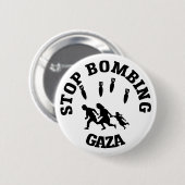 Stop met bombarderen Gaza Ronde Button 5,7 Cm (Voorkant /achterkant)