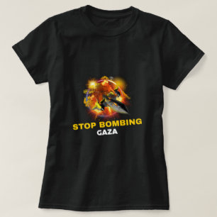 Stop met bombarderen genocide Gaza T-shirt