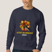 Stop met bombarderen genocide Gaza Trui (Voorkant)