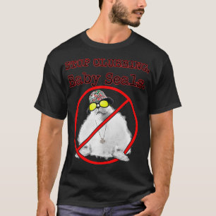 Stop met clubbing baby seals rave grappig t-shirt