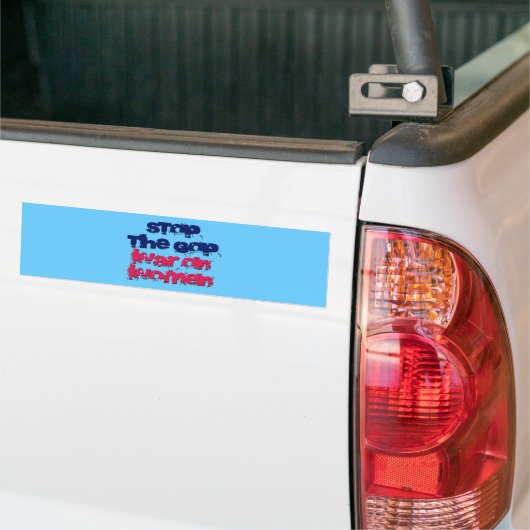 Stop met de GOP-oorlog tegen vrouwen Bumpersticker (Op Truck)