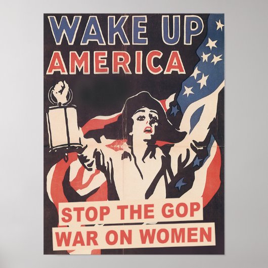 Stop met de GOP-oorlog tegen vrouwen Poster (Voorkant)
