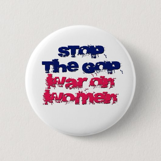 Stop met de GOP-oorlog tegen vrouwen Ronde Button 5,7 Cm (Voorkant)