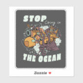 STOP MET DE OCEAAN ONDERZEEËR OCTOPUS STICKER (Vel)