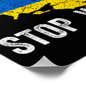 Stop met doden - Stop Rusland - Stop de oorlog in  Poster (Hoek)
