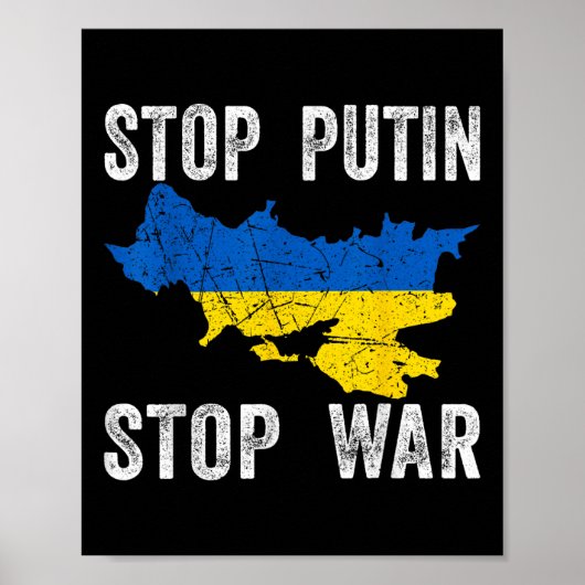 Stop met doden - Stop Rusland - Stop de oorlog in  Poster (Voorkant)