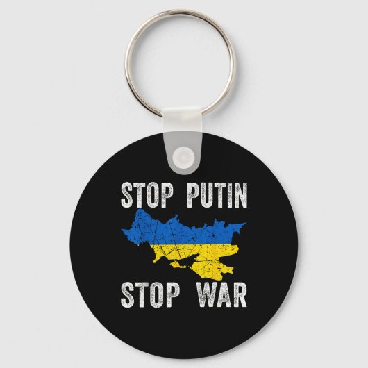 Stop met doden - Stop Rusland - Stop de oorlog in Sleutelhanger (Voorkant)