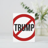Stop met Donald Trump Anti-Trump Briefkaart (Staand voorkant)