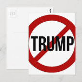 Stop met Donald Trump Anti-Trump Briefkaart (Voorkant / Achterkant)