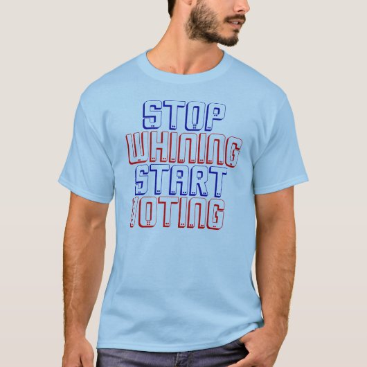 Stop met draaien - Begin met stemmen T-shirt (Voorkant)