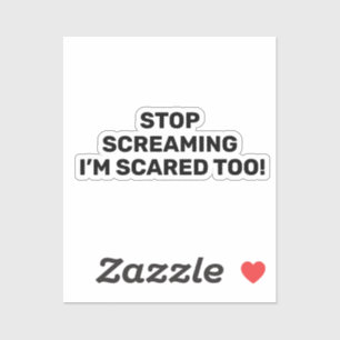 Stop met draaien Ik ben te zwart voor tekst Sticker