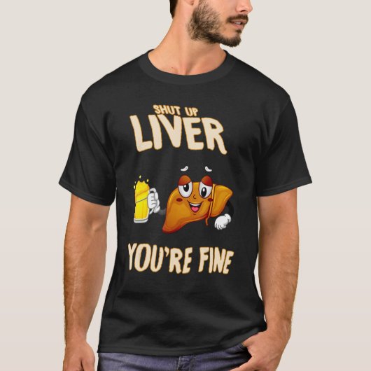 Stop met Drink zijn, hou je kop, lever Funny Sarca T-shirt (Voorkant)