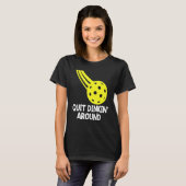 Stop met drinken rond Fun Pickleball T-shirt (Voorkant volledig)