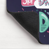 Stop met dromen, begin donkerblauw te doen muismat (Hoek)