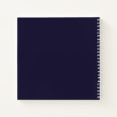 Stop met dromen, begin donkerblauw te doen notitieboek (Achterkant)