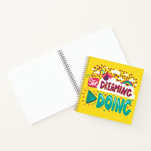 Stop met dromen, begin geel te doen notitieboek (Binnen)