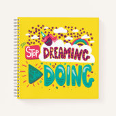 Stop met dromen, begin geel te doen notitieboek (Voorkant)