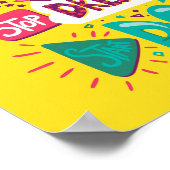 Stop met dromen, begin geel te doen poster (Hoek)